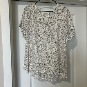 DR2 Black and White Polka Dot Blouse